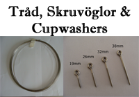 Tråd, skruvöglor & Washers
